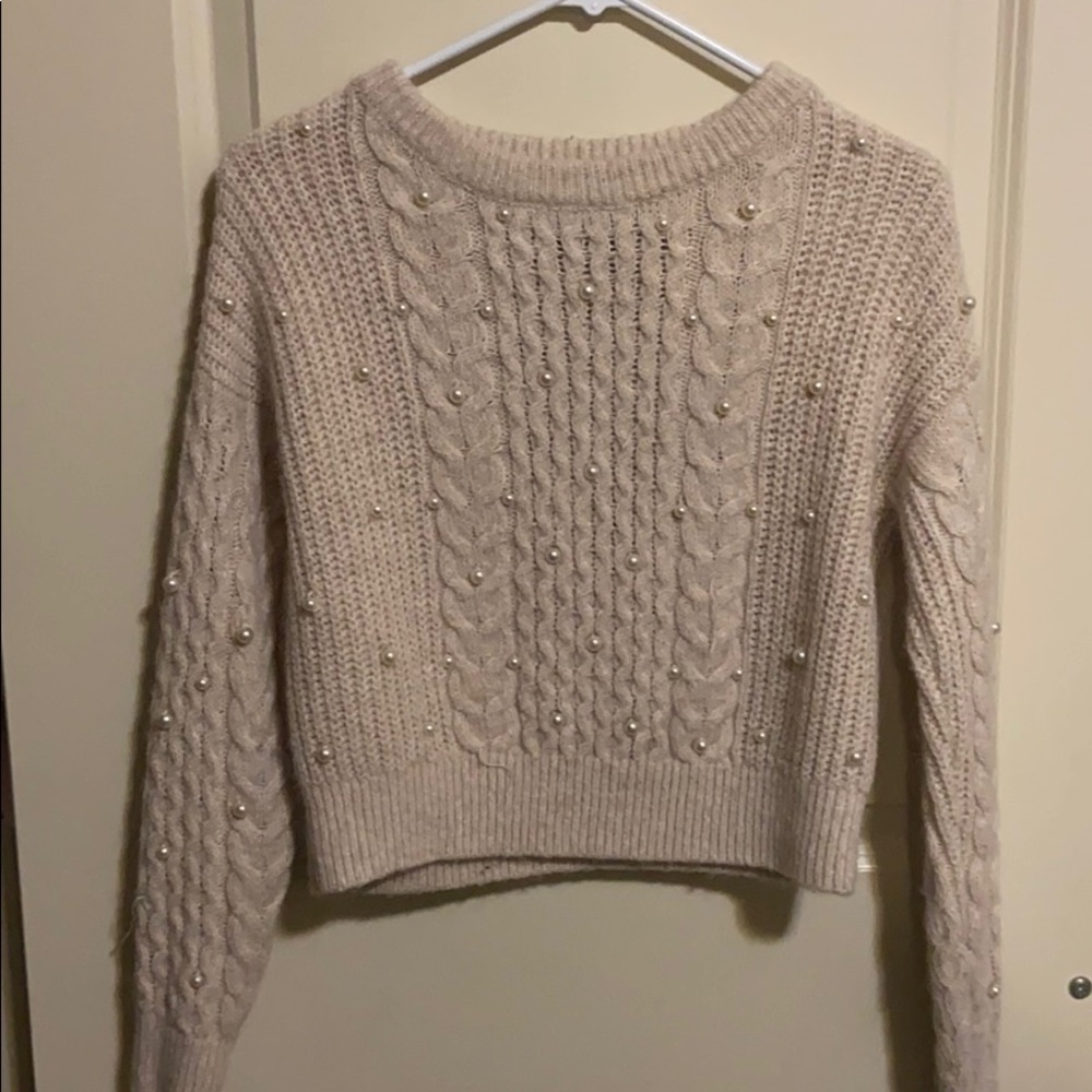 Cream sweater